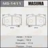 Колодки тормозные дисковые MASUMA MS1411 (фото 1)