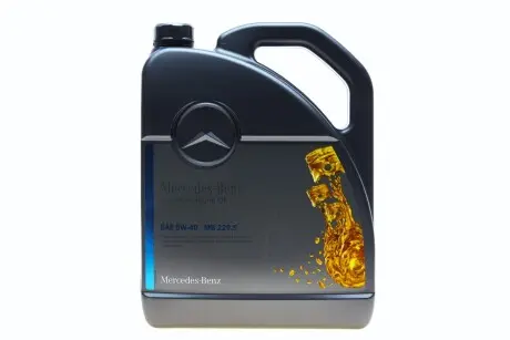 Олива моторна MB 229.5 1шт (5л) "SAE 5W-40 MB 229.5 MERCEDES-BENZ 000989210713FAEE