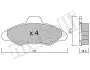 Комплект тормозных колодок (дисковых) Metelli 22-0071-0 (фото 1)