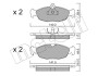 Комплект тормозных колодок (дисковых) Metelli 22-0077-0 (фото 10)