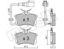 Комплект тормозных колодок (дисковых) Metelli 22-0100-4 (фото 1)