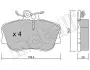 Комплект тормозных колодок (дисковых) Metelli 22-0158-0 (фото 7)