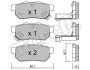 Комплект тормозных колодок (дисковых) Metelli 22-0176-1 (фото 1)