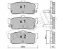 Комплект тормозных колодок (дисковых) Metelli 22-0193-1 (фото 1)