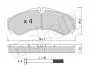 Комплект тормозных колодок (дисковых) Metelli 22-0212-0 (фото 2)