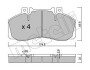 Комплект тормозных колодок (дисковых) Metelli 22-0267-0 (фото 1)