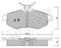 Комплект тормозных колодок (дисковых) Metelli 22-0328-0 (фото 2)