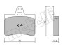 Комплект гальмівних колодок (дискових) Metelli 22-0333-0 (фото 1)