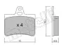 Комплект гальмівних колодок (дискових) Metelli 22-0333-0 (фото 1)
