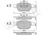 Комплект гальмівних колодок (дискових) Metelli 22-0336-1 (фото 1)