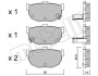 Комплект тормозных колодок (дисковых) Metelli 22-0362-0 (фото 2)