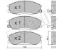 Комплект тормозных колодок (дисковых) Metelli 22-0364-0 (фото 1)