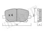 Комплект гальмівних колодок (дискових) Metelli 22-0427-0 (фото 1)