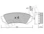 Комплект тормозных колодок (дисковых) Metelli 22-0453-0 (фото 8)