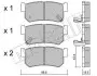 Комплект гальмівних колодок (дискових) Metelli 22-0519-0 (фото 1)