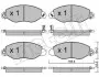 Комплект гальмівних колодок (дискових) Metelli 22-0536-0 (фото 1)