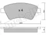 Комплект тормозных колодок (дисковых) Metelli 22-0544-0 (фото 7)