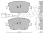 Комплект тормозных колодок (дисковых) Metelli 22-0547-1 (фото 10)
