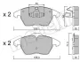 Комплект гальмівних колодок (дискових) Metelli 22-0548-1 (фото 10)
