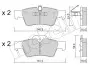 Комплект тормозных колодок (дисковых) Metelli 22-0568-1 (фото 2)