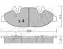 Комплект гальмівних колодок (дискових) Metelli 22-0575-0 (фото 1)
