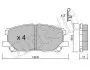 Комплект тормозных колодок (дисковых) Metelli 22-0618-0 (фото 1)