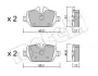 Комплект тормозных колодок (дисковых) Metelli 22-0641-0 (фото 10)