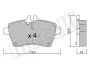 Комплект гальмівних колодок (дискових) Metelli 22-0646-0 (фото 7)