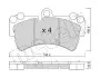 Комплект тормозных колодок (дисковых) Metelli 22-0654-0 (фото 2)