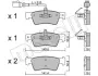 Комплект гальмівних колодок (дискових) Metelli 22-0661-1 (фото 2)