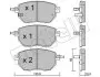 Комплект тормозных колодок (дисковых) Metelli 22-0741-0 (фото 1)