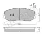 Комплект гальмівних колодок (дискових) Metelli 22-0766-0 (фото 2)