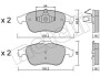 Комплект гальмівних колодок (дискових) Metelli 22-0803-2 (фото 1)