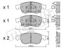 Комплект тормозных колодок (дисковых) Metelli 22-0817-2 (фото 1)