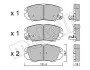 Комплект гальмівних колодок (дискових) Metelli 22-0841-0 (фото 1)