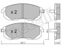 Комплект гальмівних колодок (дискових) Metelli 22-0876-1 (фото 1)