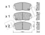 Комплект гальмівних колодок (дискових) Metelli 22-0941-0 (фото 1)