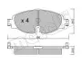 Комплект гальмівних колодок (дискових) Metelli 22-0950-0 (фото 1)