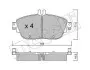 Комплект тормозных колодок (дисковых) Metelli 22-0965-0 (фото 1)