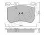 Комплект тормозных колодок (дисковых) Metelli 22-1021-0 (фото 1)