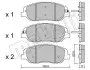 Комплект тормозных колодок (дисковых) Metelli 22-1031-0 (фото 1)