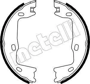 Колодки ручника Opel Omega B 94-03/Vectra B 96- (160x25) Metelli 53-0302 (фото 1)