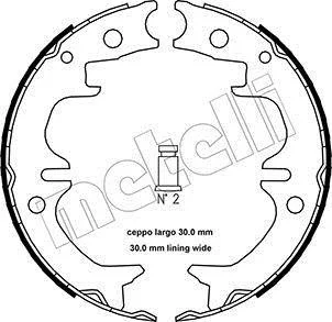 Колодки гальмівні (задні) Lexus ES/RX 91-12/Toyota Avensis/Camry/Highlander 86-18 (170x40) (барабанні) Metelli 53-0442