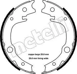 Колодки ручника Toyota Avensis 03-08/Corolla 00-07/Yaris 99- (173x32) Metelli 53-0443 (фото 1)