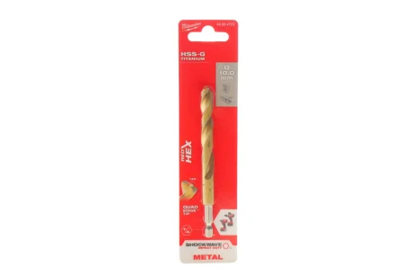 Сверло HSS-Tin Ø610 мм х 120мм Shockwave HSS-G TiN Red Hex Milwaukee 48894723