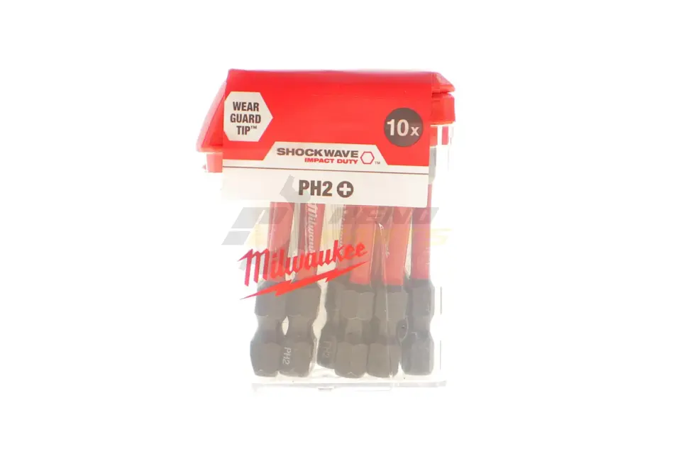 Бита SHOCKWAVE 1/4" PH/PH2 x 50mm 10 ед. Milwaukee 4932430855 (фото 1)