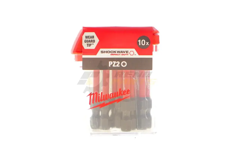 Бита SHOCKWAVE 1/4" PZ2 x 50mm 10 ед. Milwaukee 4932430866 (фото 1)