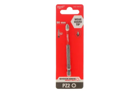 Бита SHOCKWAVE 1/4" PZ2 x 90mm Milwaukee 4932430867
