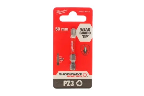 Бита SHOCKWAVE 1/4" PZ3 x 50mm Milwaukee 4932430870
