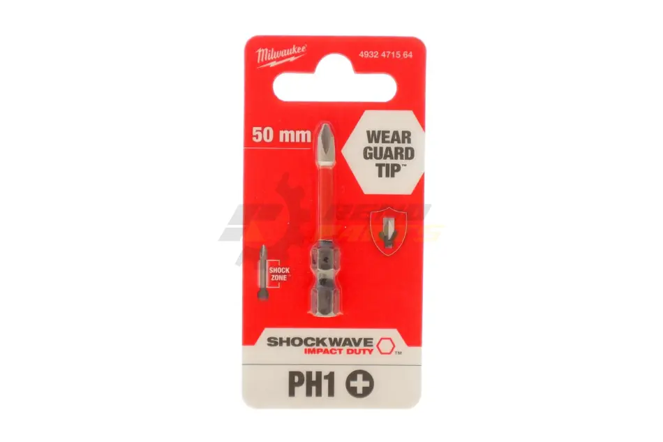 Бита SHOCKWAVE 1/4" PH1 x 50mm Milwaukee 4932471564 (фото 1)